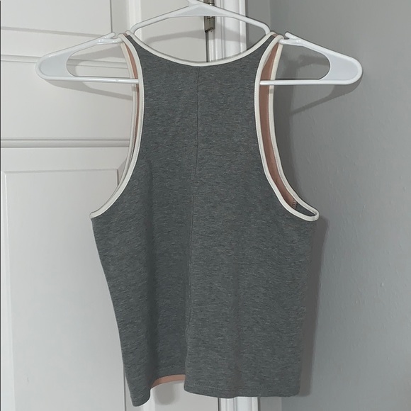 Madewell pink/grey tank top - Picture 2 of 2